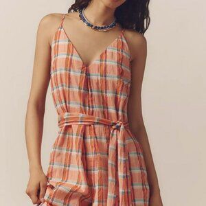 NWT Corey Lynn Calter V-Neck Waistless Jumpsuit RELAXED FIT WIDE-LEG size M